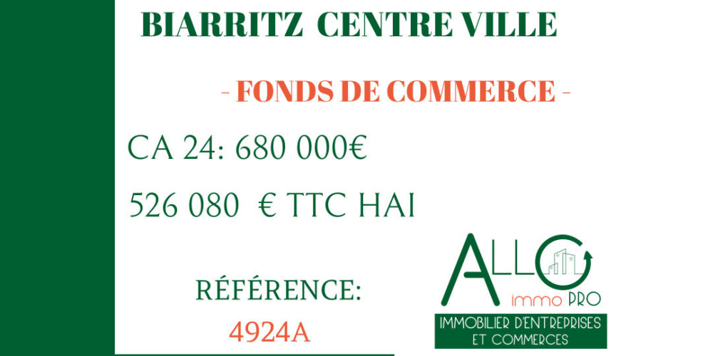 fond de commerce à BIARRITZ (64200)